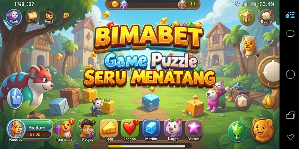 Tampilan screenshot gameplay BIMABET yang menampilkan tantangan puzzle yang menarik.