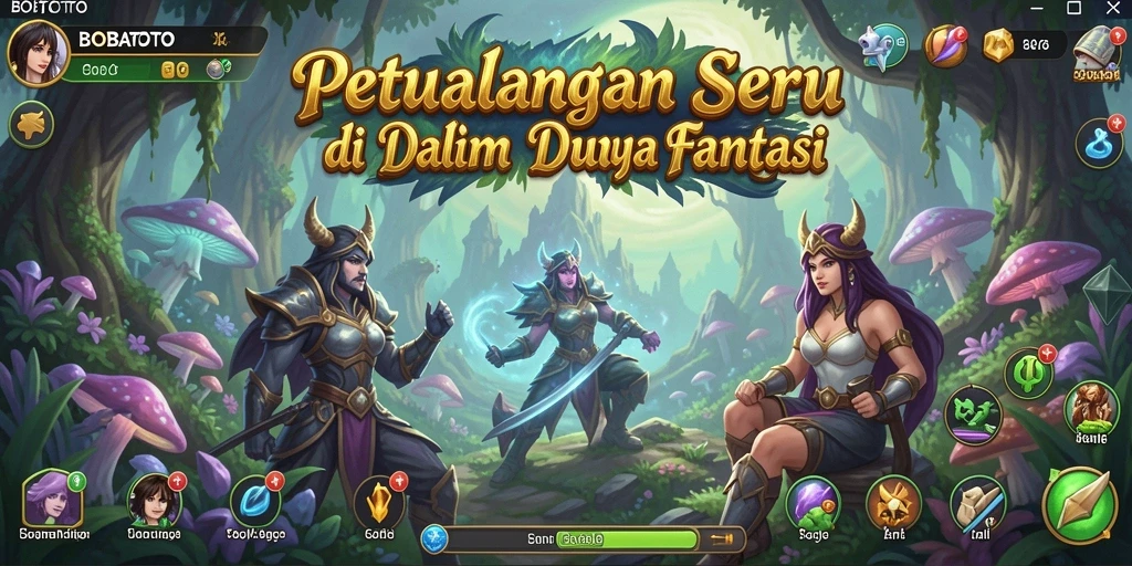 Tampilan gameplay petualangan BOBATOTO yang menarik.