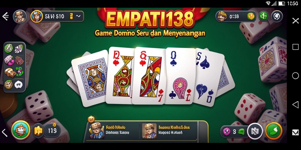 Tampilan gameplay Domino seru dan interaktif di EMPATI138.