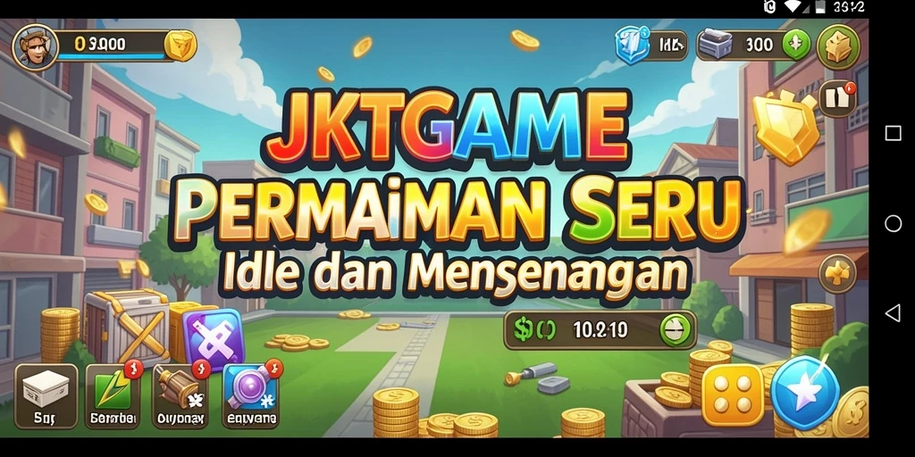 Tampilan antarmuka permainan JKTGAME yang menarik dan interaktif.