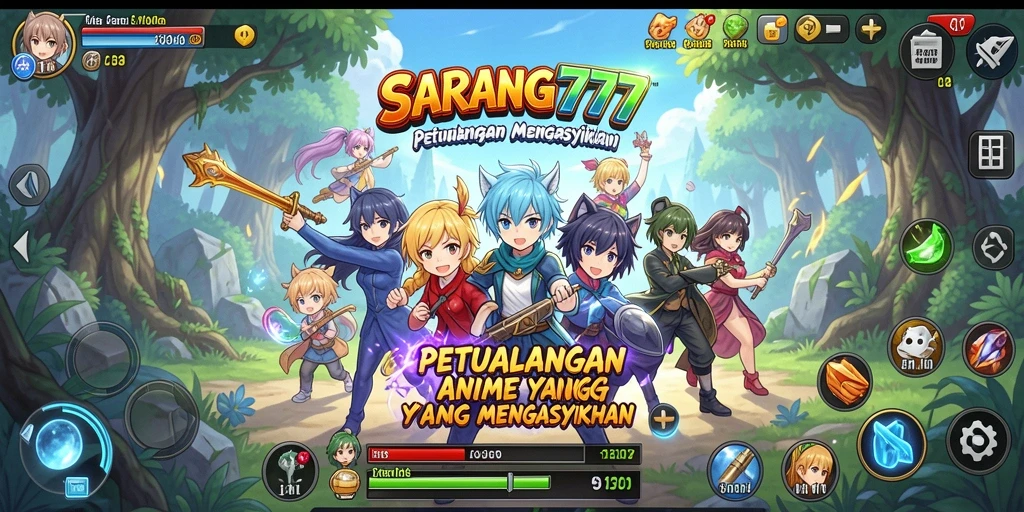 Tampilan karakter dan pertarungan menarik dalam SARANG777.